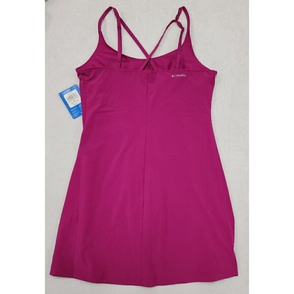 NWT Columbia Pleasant Creek Stretch Active Dress w/ Built in Shorts Pink Medium - Picture 3 of 7
